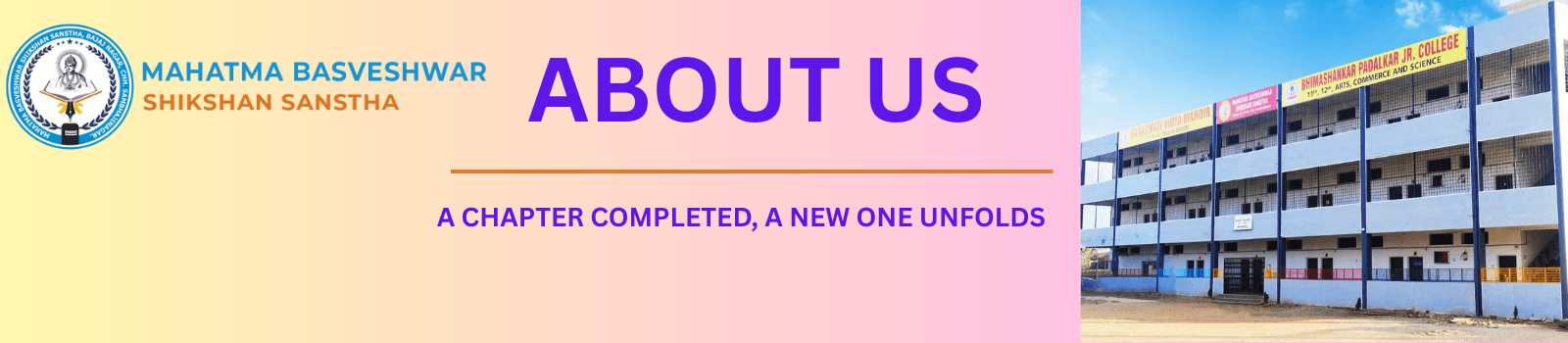 Mahatma Basweshwar Shikshan Sanstha About Us Banner